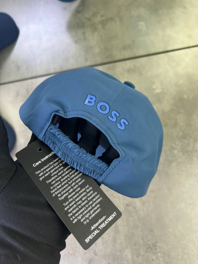 Кепка Boss блакитна лого V gu599, фото №8