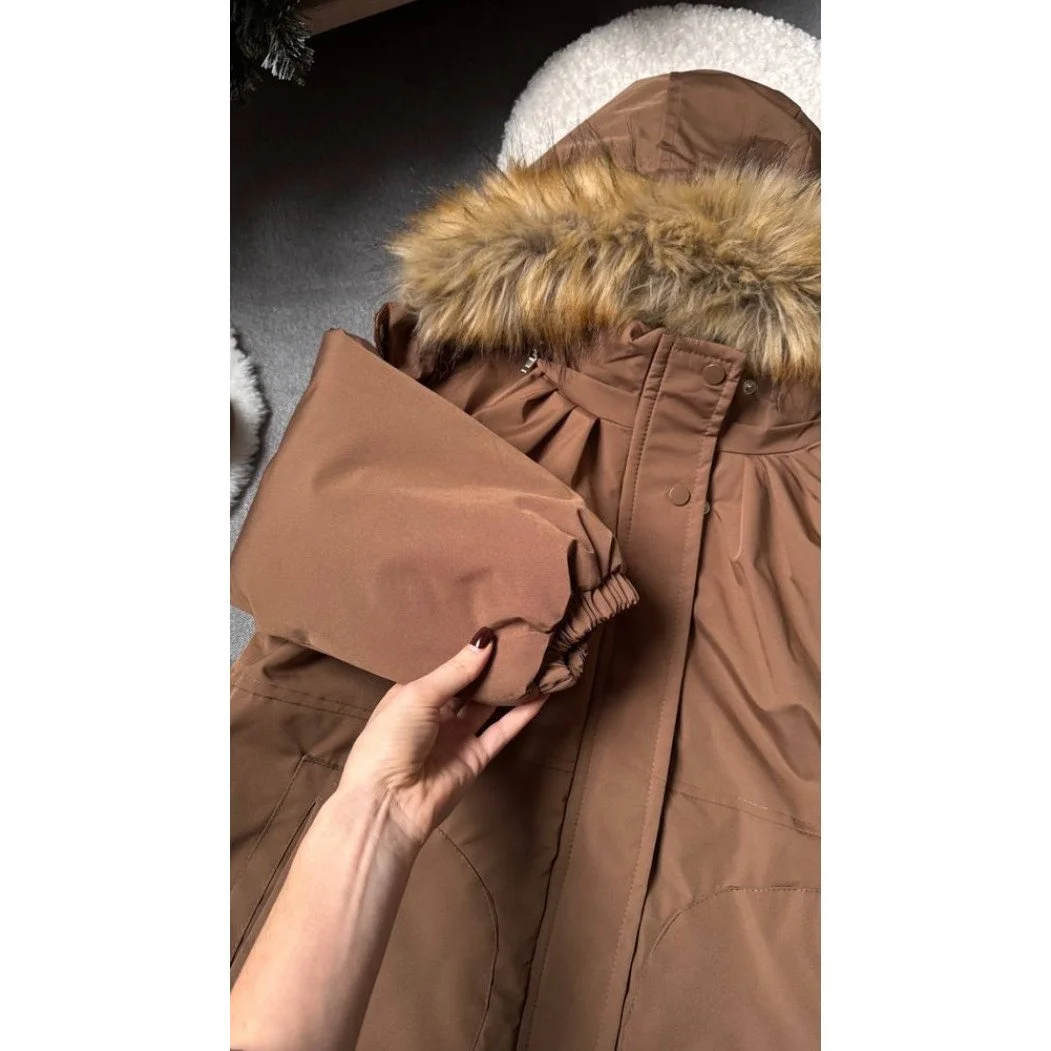 Стильна дитяча куртка від 130 до 160 см еврозима з капюшоном з хутром осінь/зима, фото №7 Стильна дитяча куртка від 130 до 160 см еврозима з капюшоном з хутром осінь/зима, фото №7