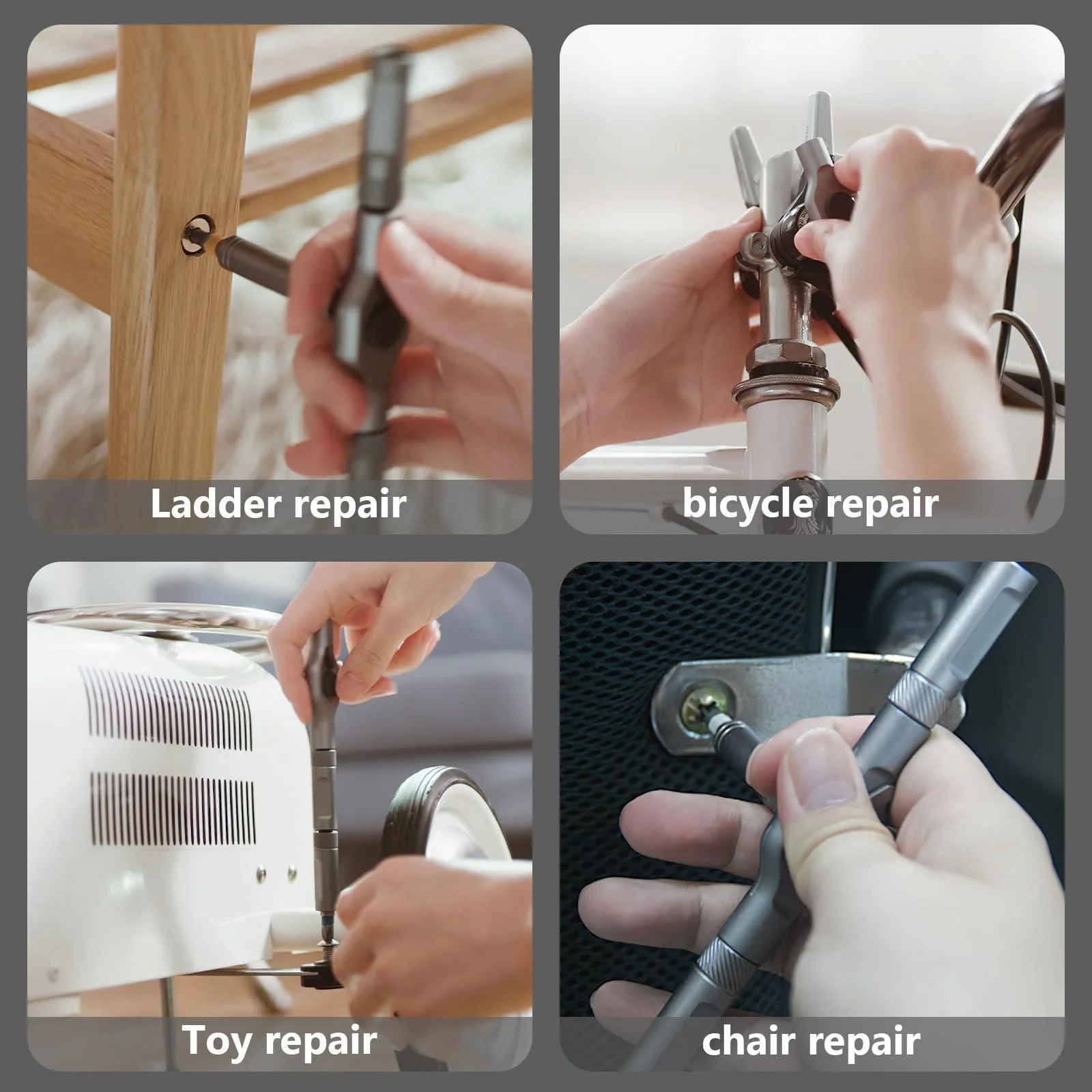 Набір магнітних викруток 42-в-1 з тріскачкою та Т-подібним руків’ям, фото №5