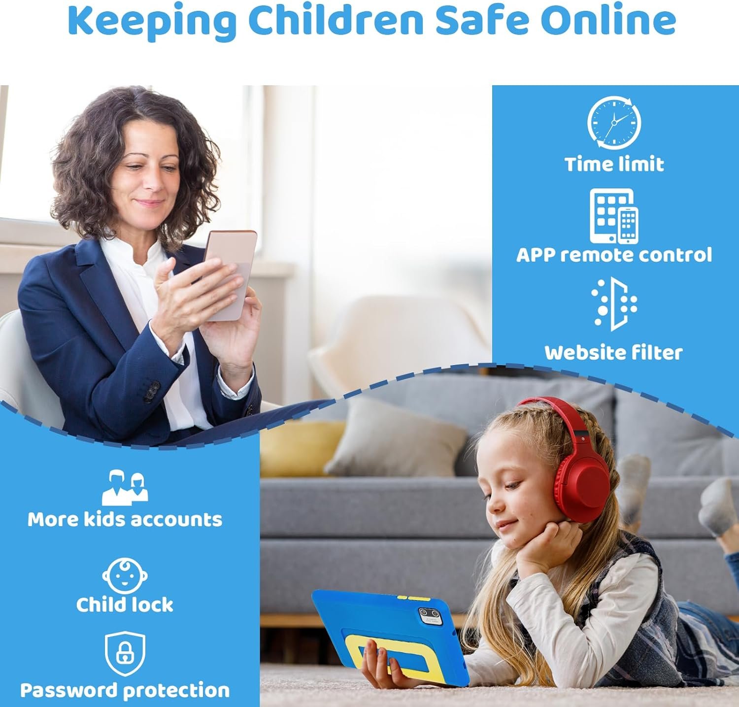 Планшет 7" Ainmel KT1018 (2+6)/64Gb 4 ядер Android 13 Черный, фото №4 Планшет 7" Ainmel KT1018 (2+6)/64Gb 4 ядер Android 13 Черный, фото №4