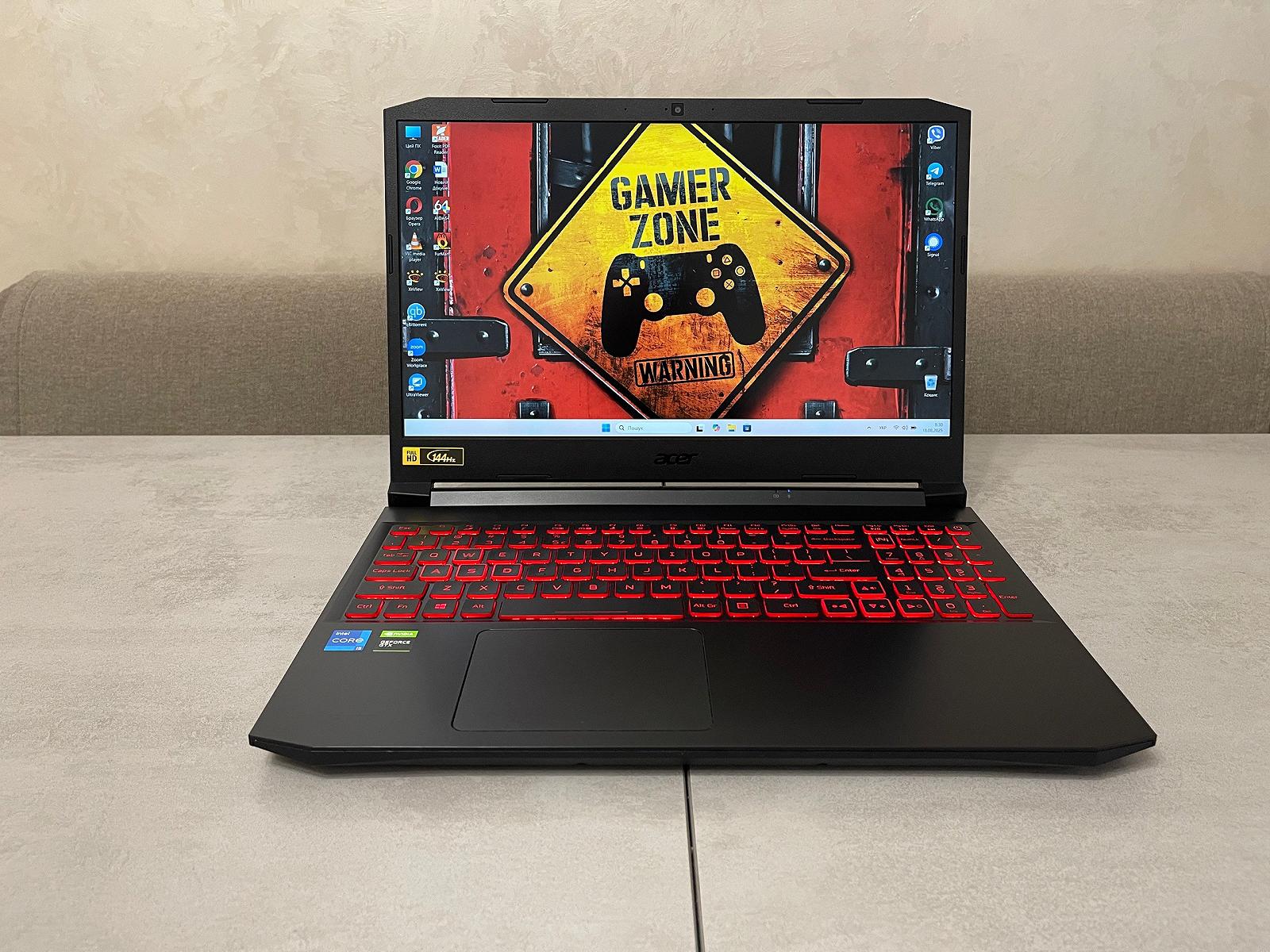 Ігровий ноутбук Acer Nitro AN515-57, 15,6" FHD IPS, i5-11400H, 16GB, 256GB, Nvidia GeForce GTX 1650 4GB, фото №1