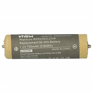 Батарея vhbw сумісна з Panasonic ER230 ER2301 ER2302 700 mAh 1.2 V NiMH - Фото 1