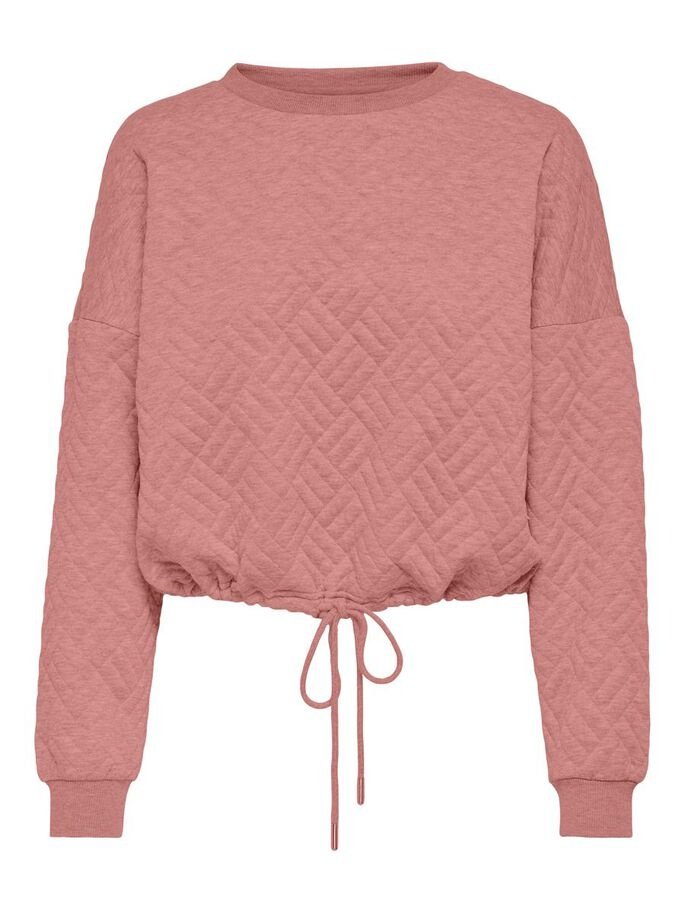 Світшот ONLSQUARE L/S STRING O-NECK CC SWT 15234269-Ash Rose ONLY  L, фото №3