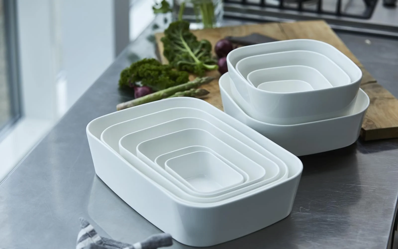 Форма для запекания Rosti Modula 35 x 25 x 8 см Керамика Белая, фото №7