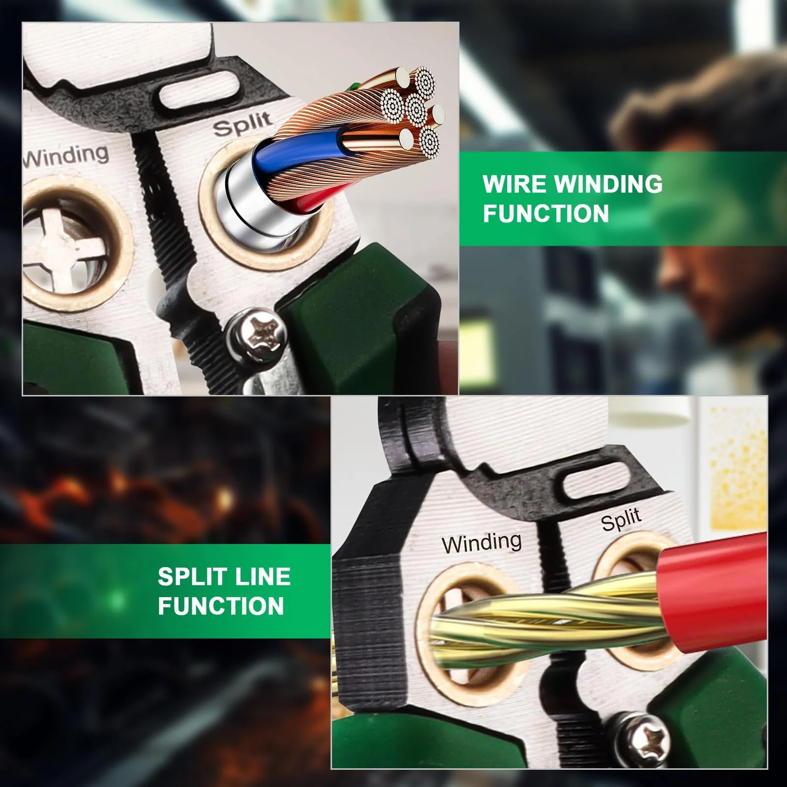 Стриппер 8 в 1 с тестером напряжения Многофункциональный, фото №7