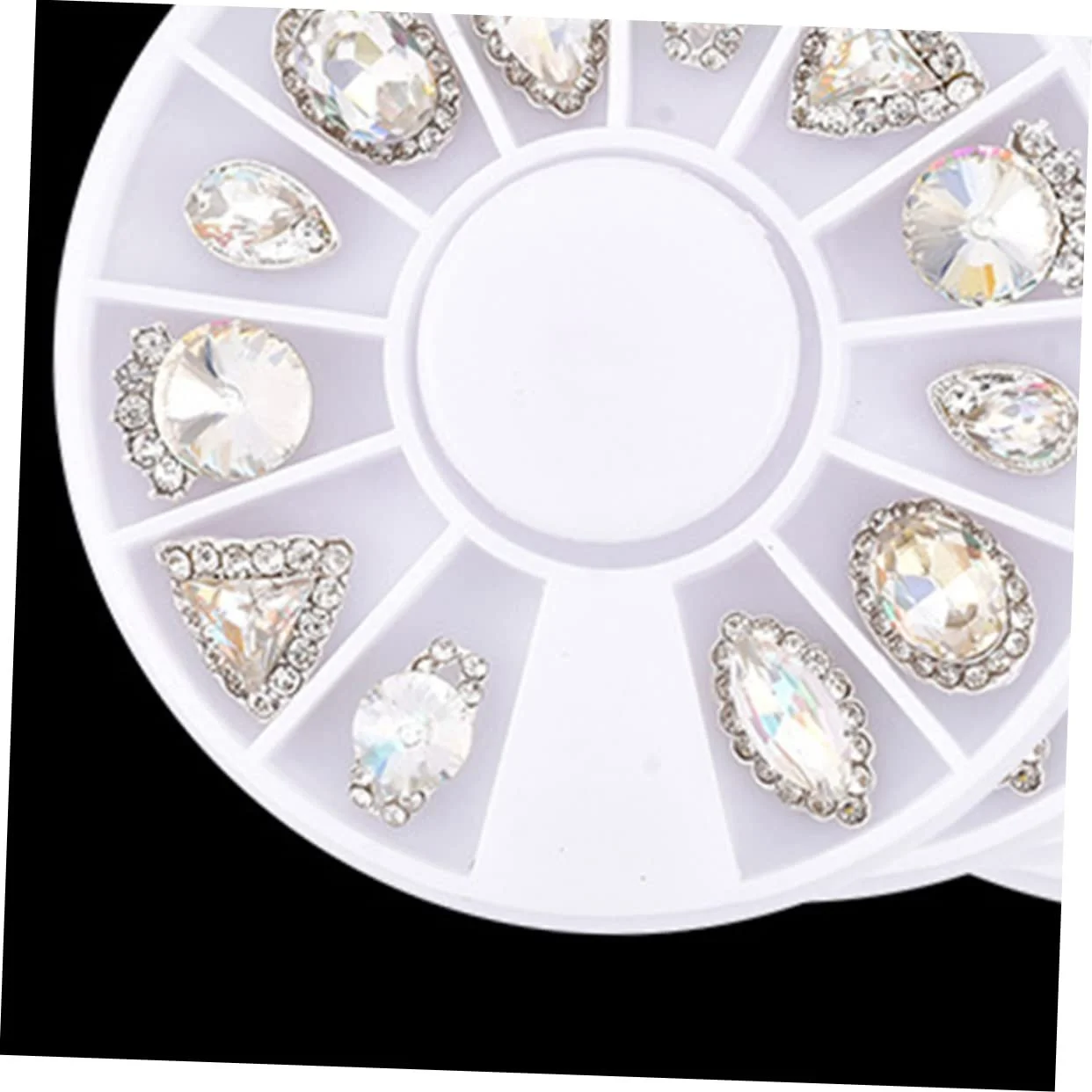 Набор страз MAGICLULU, 3 коробки, инструменты для маникюра, 12 сеток, украшения для ногтей, блестящие кристаллы, фото №9