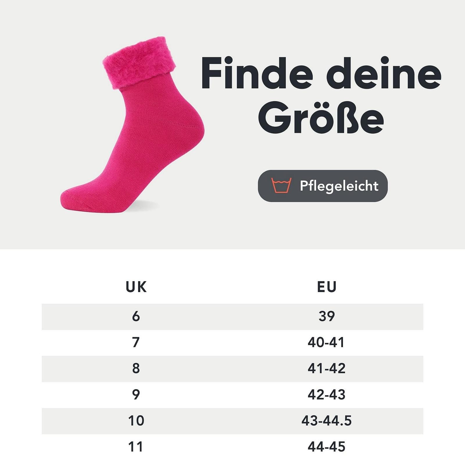 Носки FM London (6 пар) Очень теплые пушистые носки для женщин, очень мягкие термоноски пастельных цветов, фото №5