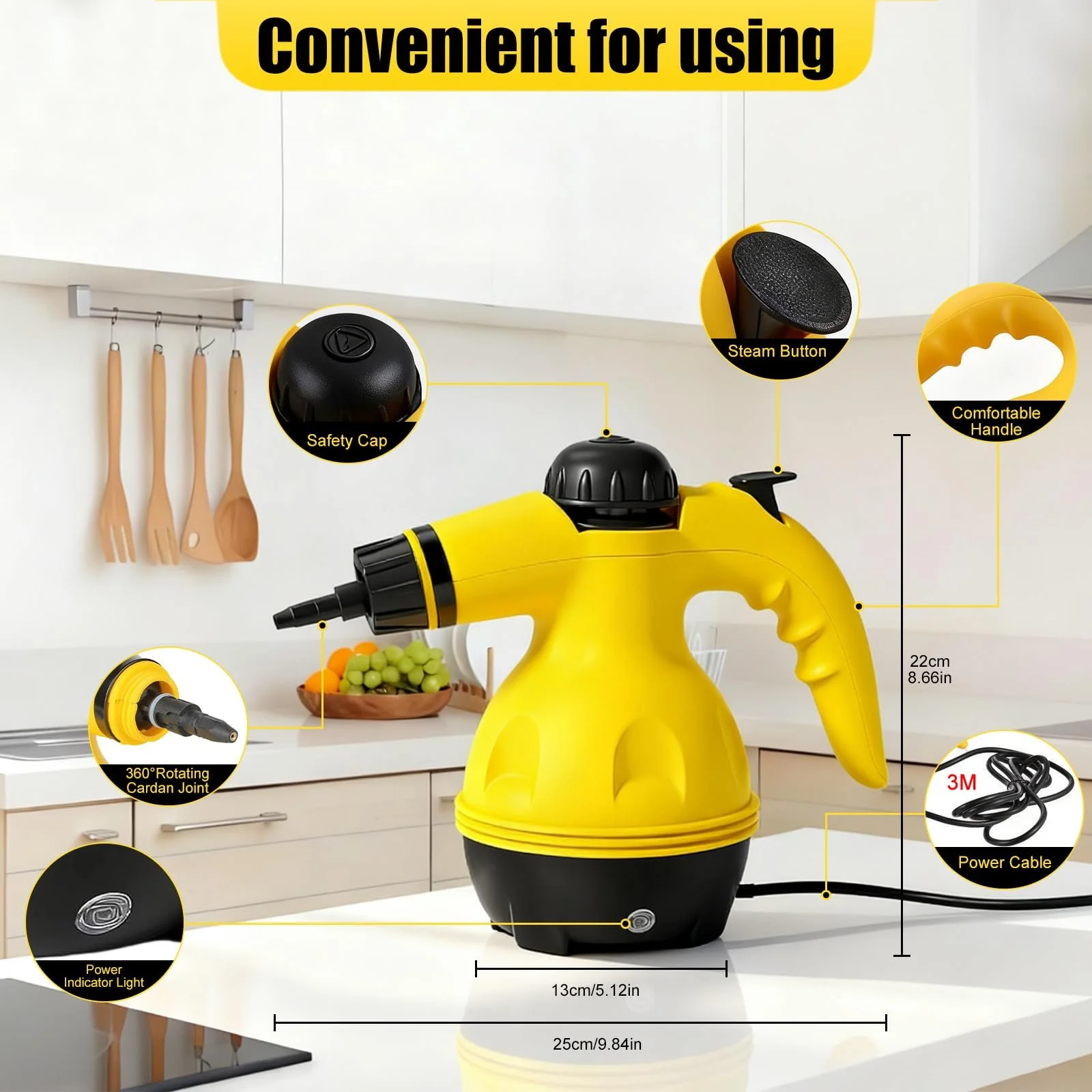 Пароочисник OBEST ручний портативний високого тиску з 9 аксесуарами, фото №5 Пароочисник OBEST ручний портативний високого тиску з 9 аксесуарами, фото №5