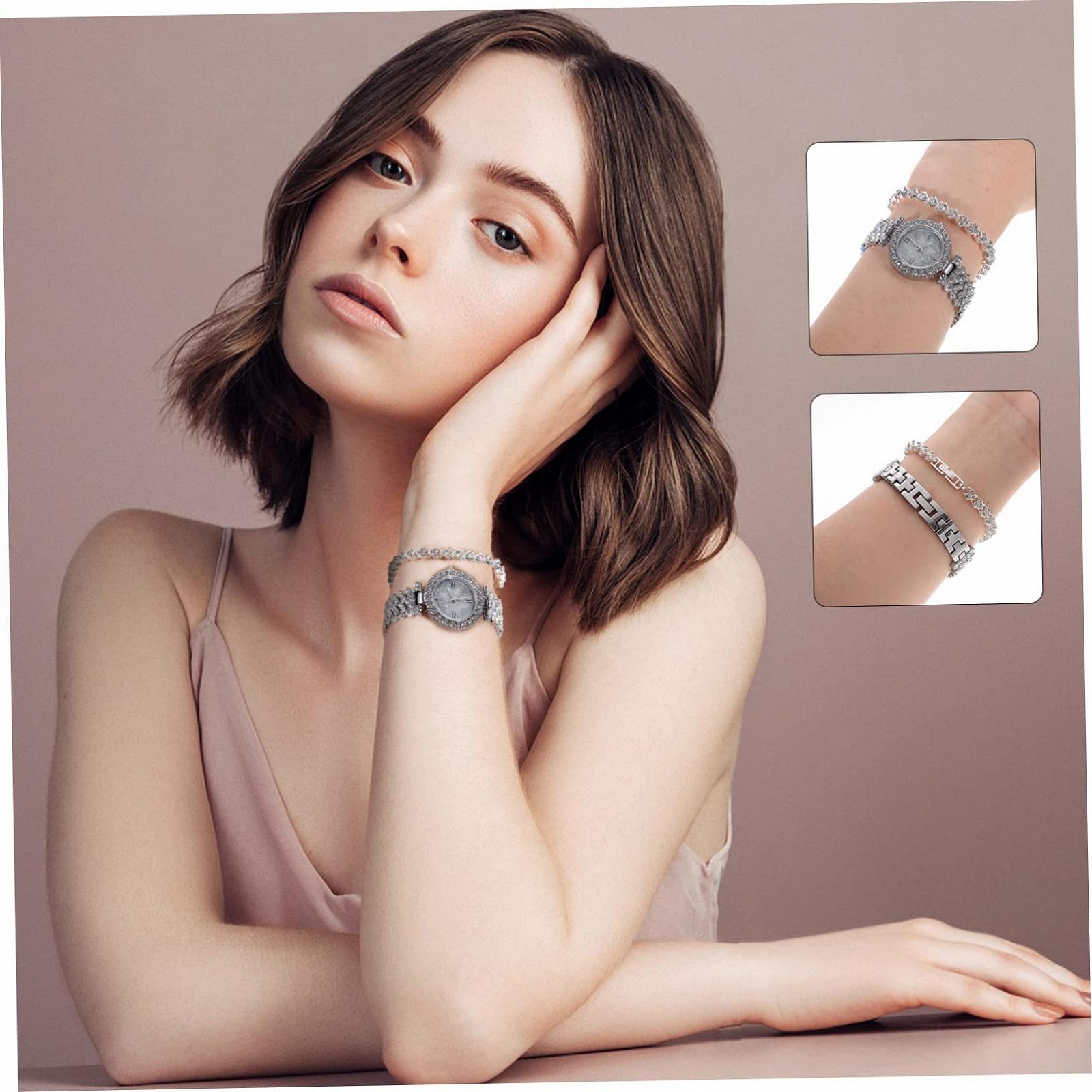 Жіночий Годинник Healvian Кварцовий Іскристий Срібний, фото №7 Жіночий Годинник Healvian Кварцовий Іскристий Срібний, фото №7