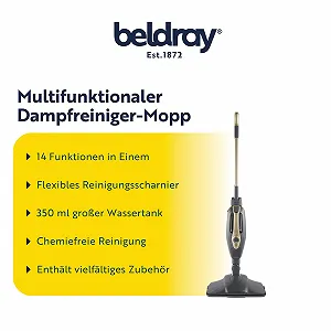 Парова швабра Beldray Titanium 14 in 1 BEL01732TTVDE 1300 Вт 350 мл ціна на synthetic.ua - Фото 1 Парова швабра Beldray Titanium 14 in 1 BEL01732TTVDE 1300 Вт 350 мл synthetic.ua - Фото 1
