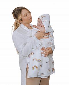 Полотенце для ванны с капюшоном ÜneeQbaby Rainbows - Фото 1