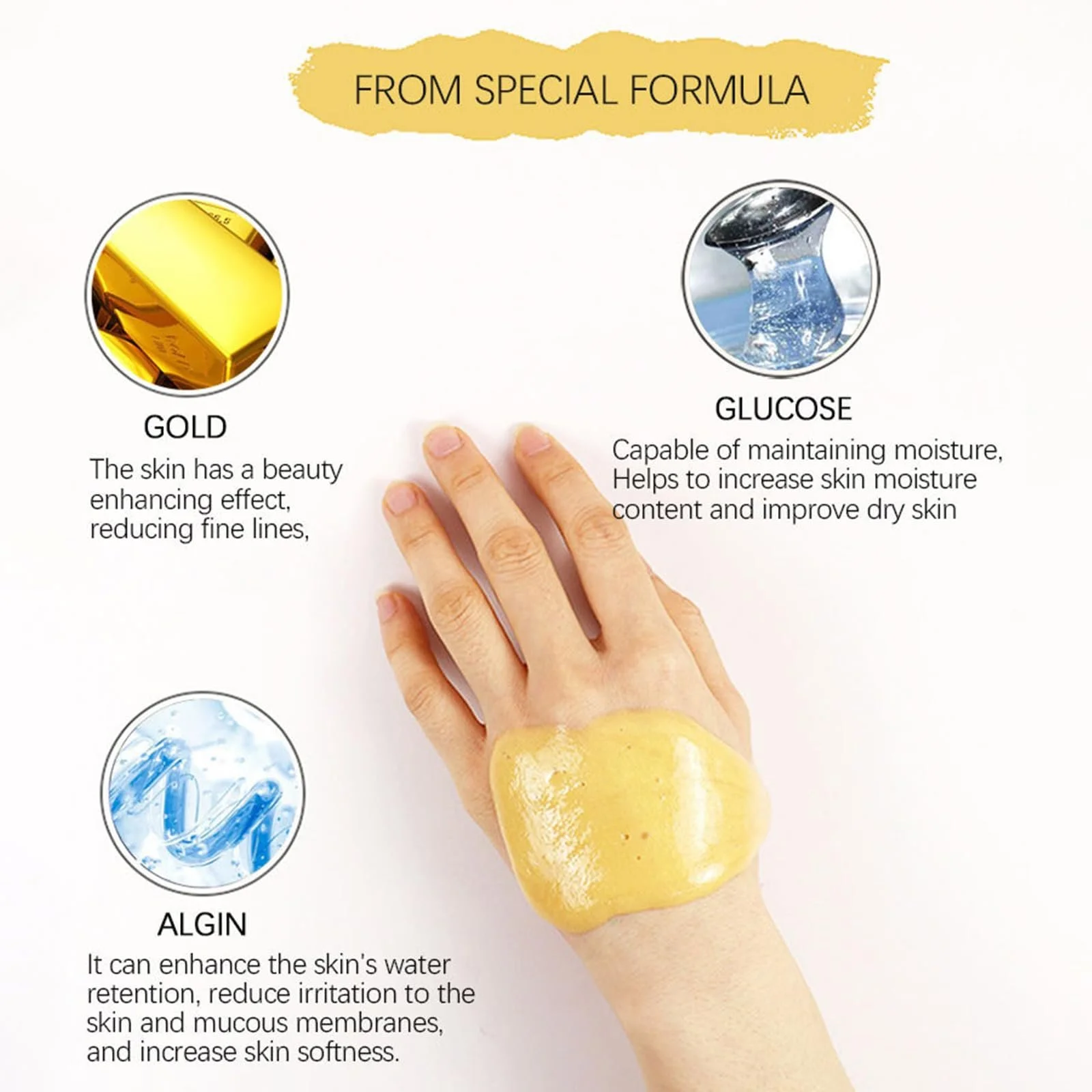 Маска для обличчя Желе 24k Gold Anti-Ageing & Firming (1000 г), фото №6