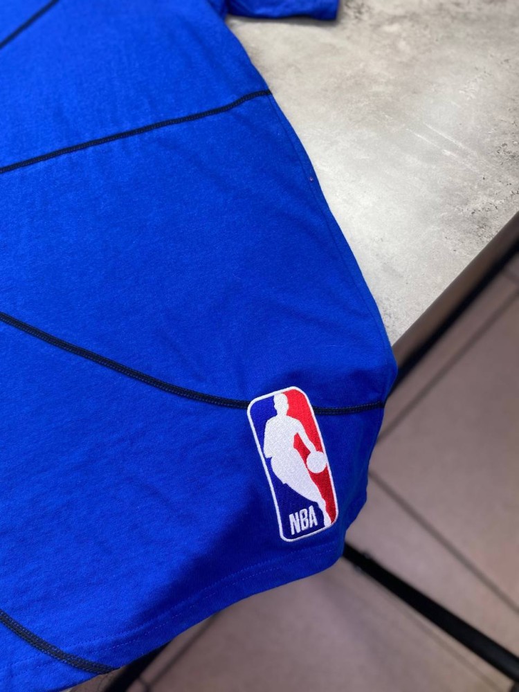 Синяя футболка Louis Vuitton NBA f501, фото №4