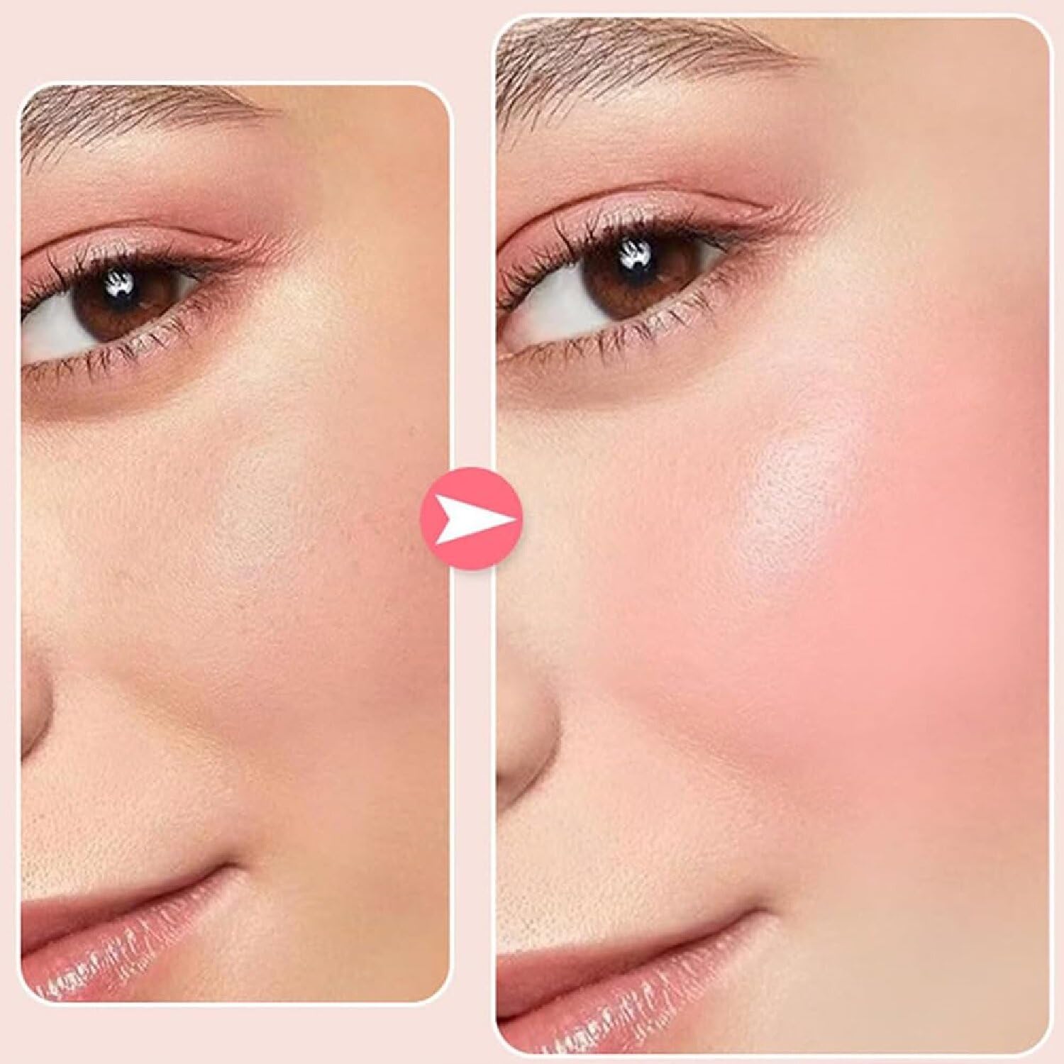 Палетка румян Embossed Smooth Powder для щёк Natural Nude Long Lasting (01+01), фото №6
