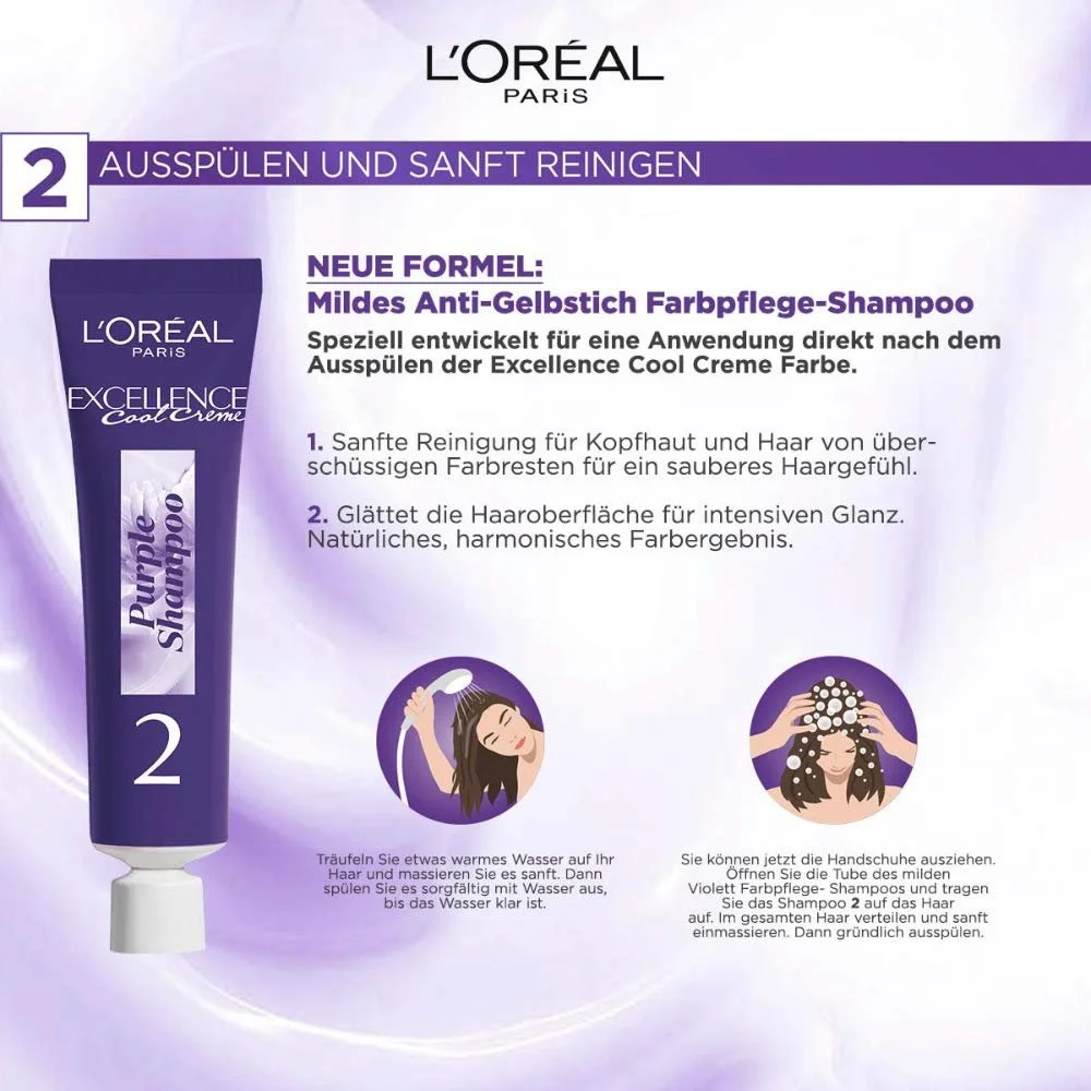 Стійка фарба для волосся L'Oréal Paris Excellence Cool Creme 7.11 Ультра Холодний Середній Блонд, фото №7 Стійка фарба для волосся L'Oréal Paris Excellence Cool Creme 7.11 Ультра Холодний Середній Блонд, фото №7