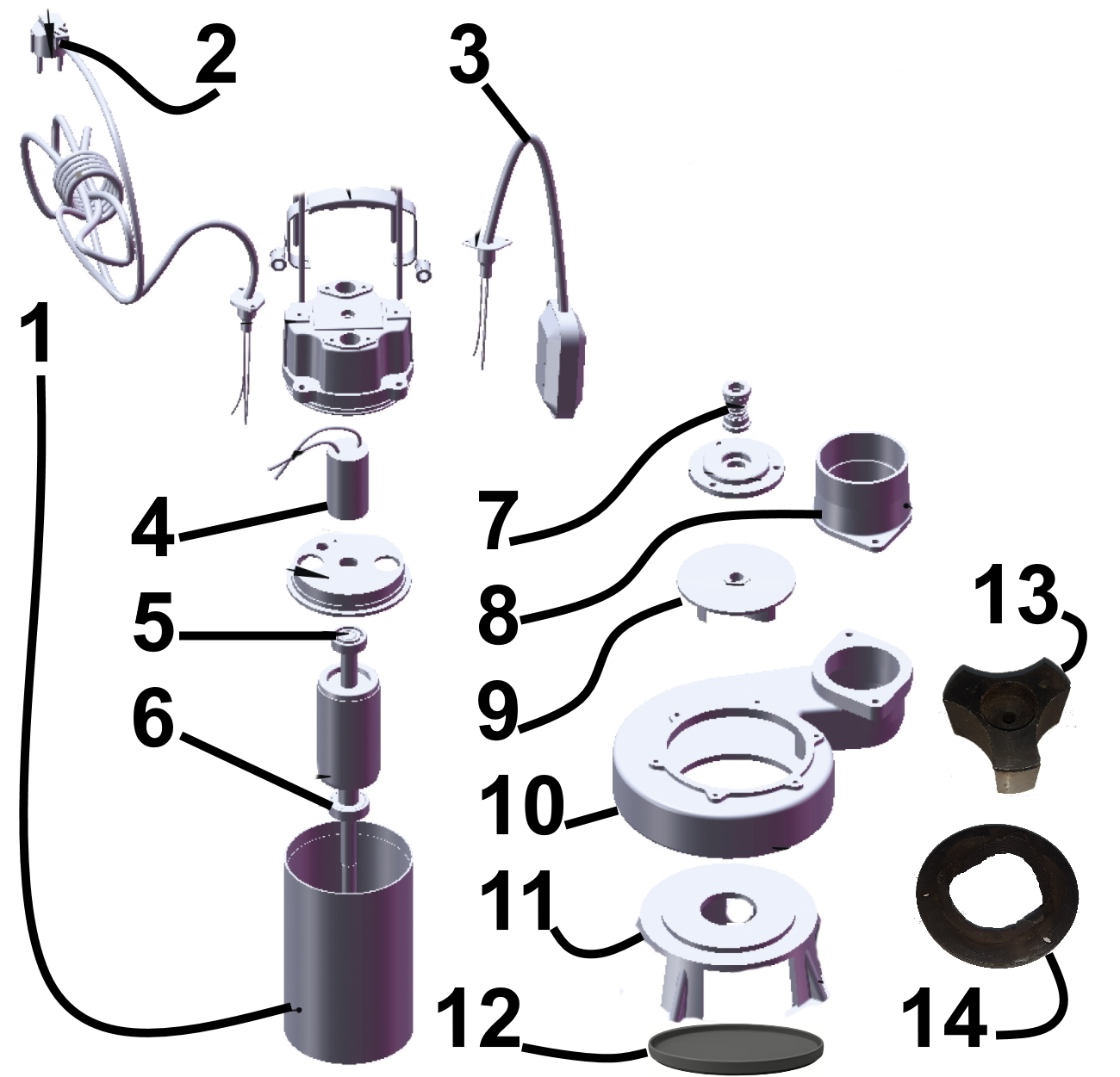 Насос фекальний з ріжучим механізмом Optima WQ15-15QG 1,5кВт, фото №4