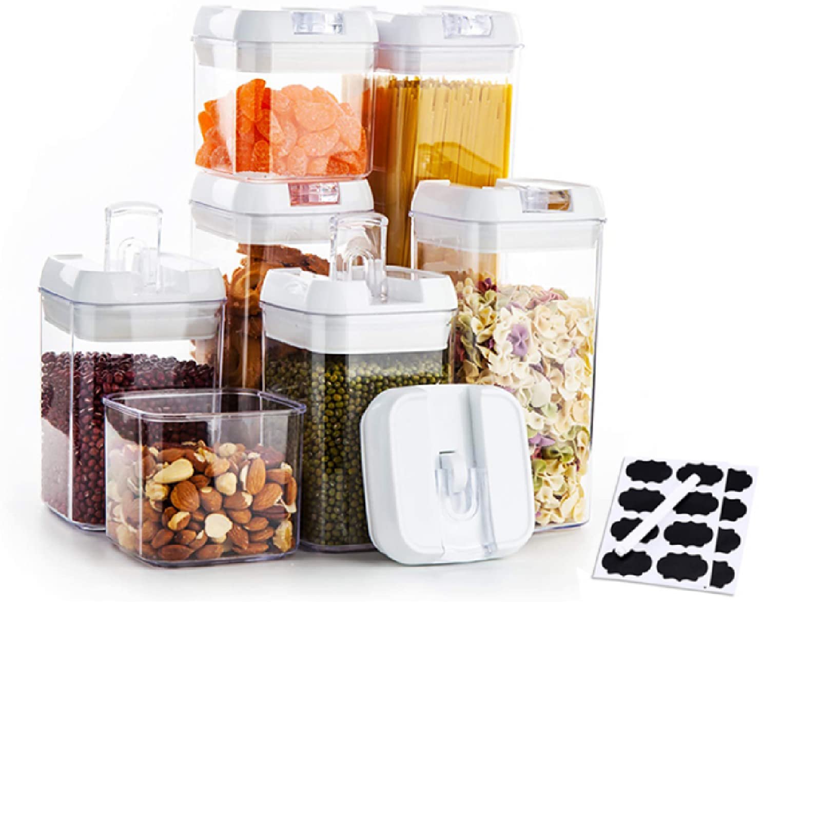Ємності для зберігання з кришкою 3 шт. 1.9 л BPA-Free White, фото №6