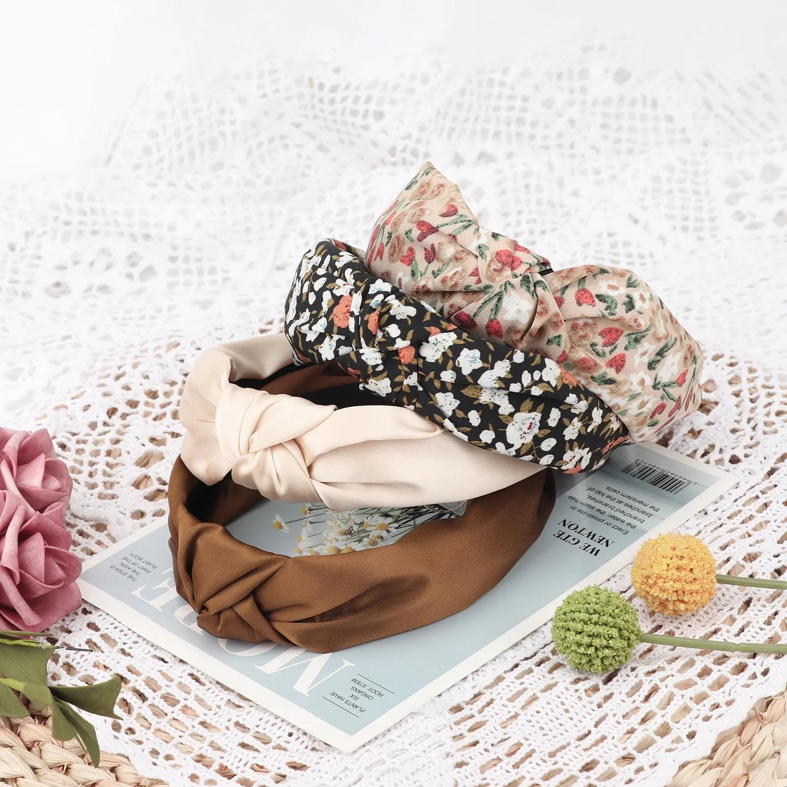 Обруч DRESHOW Жіночий 4 шт Вузликовий, фото №5