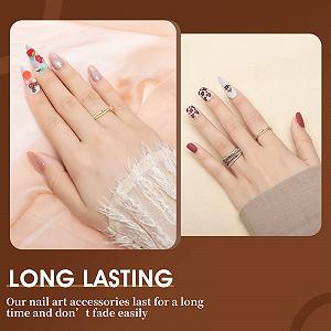 3D Украшения для ногтей Ice Cream Donuts Strawberry Heart Shape Nail Slime Resin Candy, 50 шт synthetic.ua - Фото 1