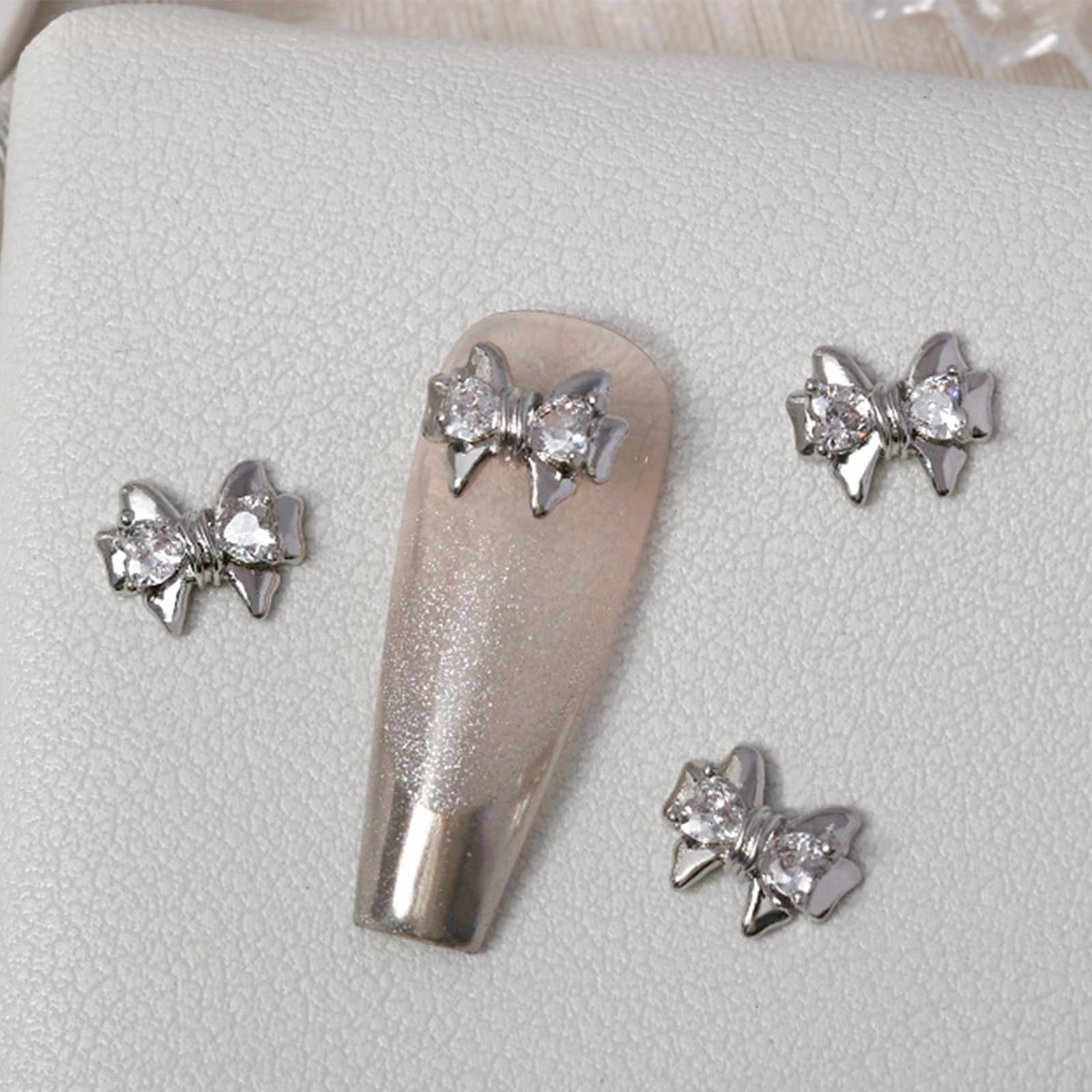 Прикраса для нігтів Метелик Метал Діамант для нігтів, фото №8