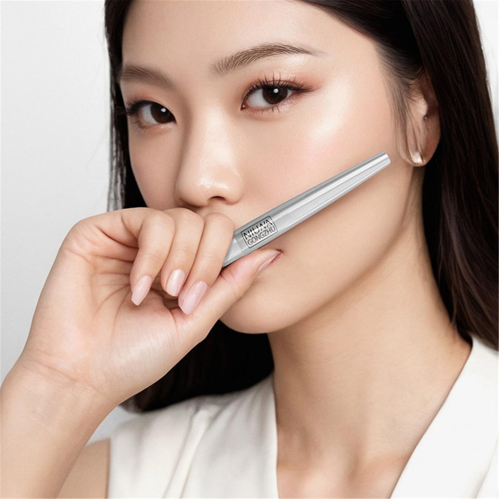 Щітка Piece Two Prongs, Оновлення, 2 олівці для брів з наконечниками для жінок, макіяж очей з мікроблейдинговим олівцем для брів, натуральний тонкий олівець для брів, колір (BW2, один розмір), фото №7