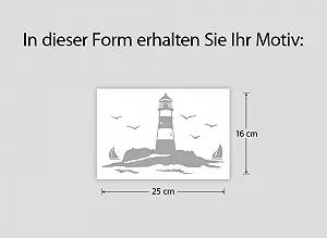 Наклейка для унітазу Grandora W5330 Маяк з вітрильниками 25 x 16 см Сріблясто-сіра synthetic.ua - Фото 1