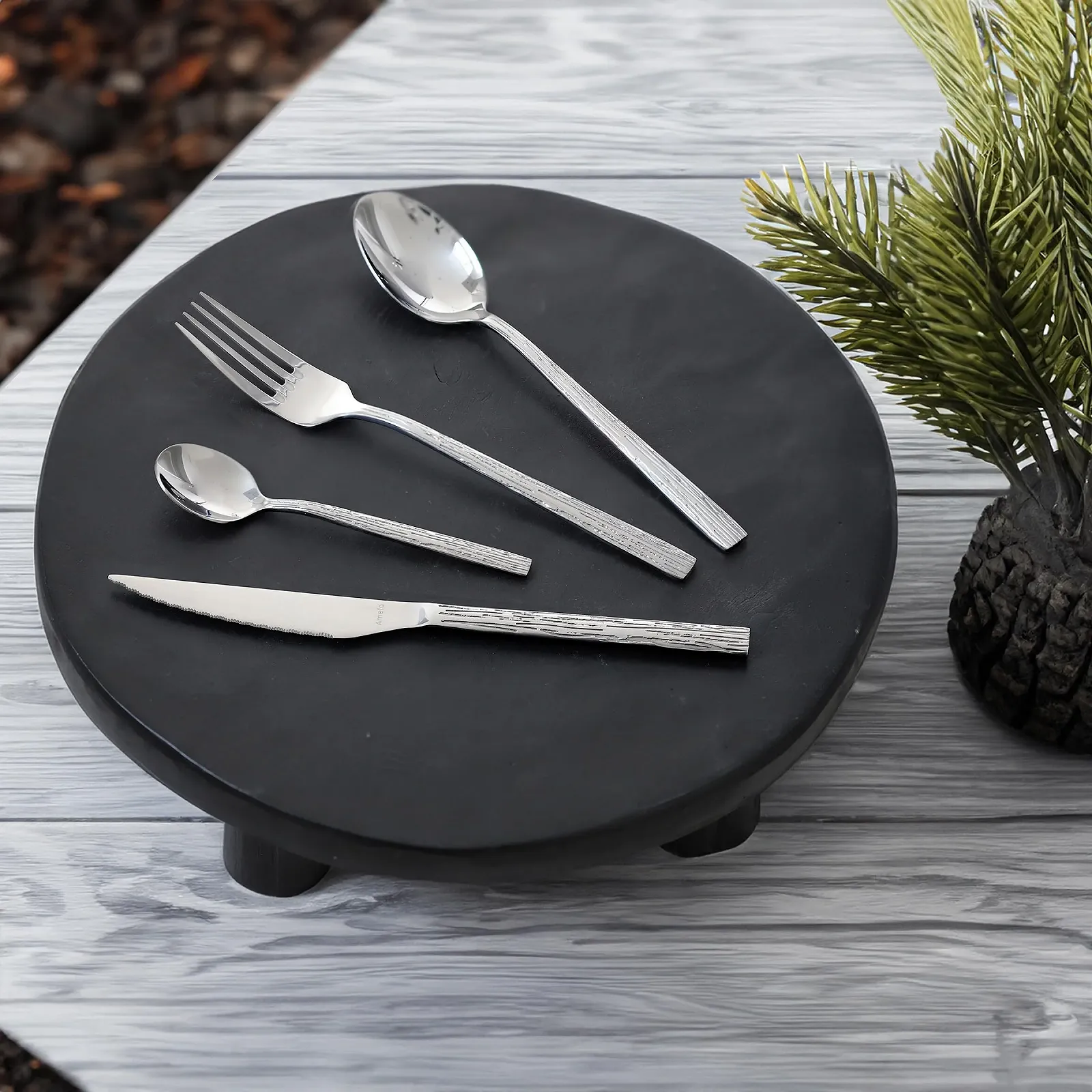 Набір столових приборів AMEFA Calligraphy на 6 персон, 24 предмети, нержавіюча сталь 18/0, полірована, фото №5 Набір столових приборів AMEFA Calligraphy на 6 персон, 24 предмети, нержавіюча сталь 18/0, полірована, фото №5