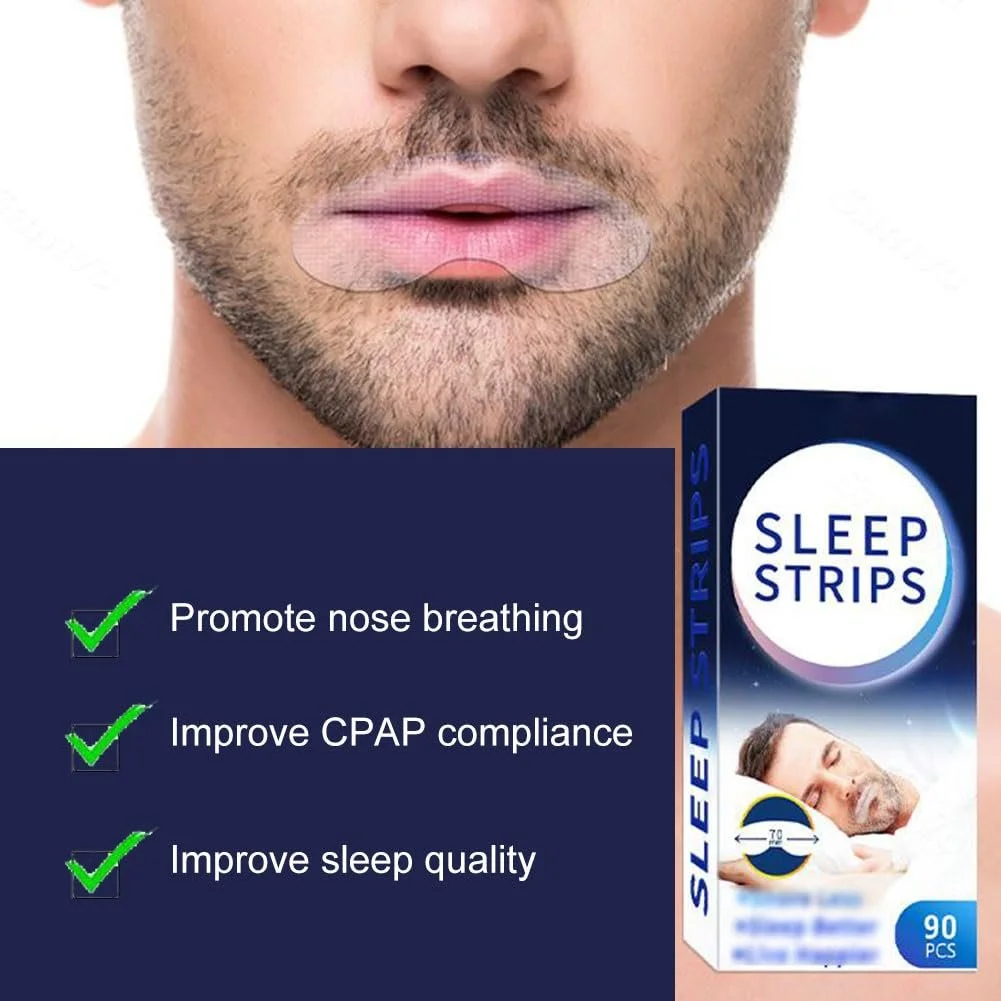 Пластирі для сну Premium, набір 90 шт, пластирі проти хропіння, фото №2