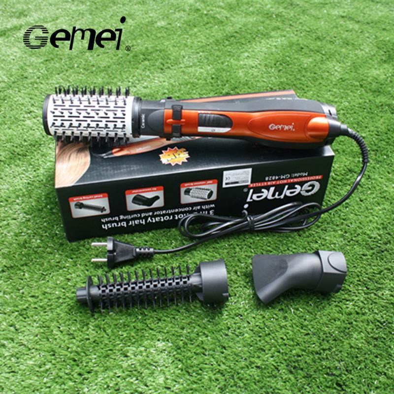 Фен-щетка стайлер c насадками Gemei GM-4828 с вращающейся насадкой, фото №1 Фен-щетка стайлер c насадками Gemei GM-4828 с вращающейся насадкой, фото №1