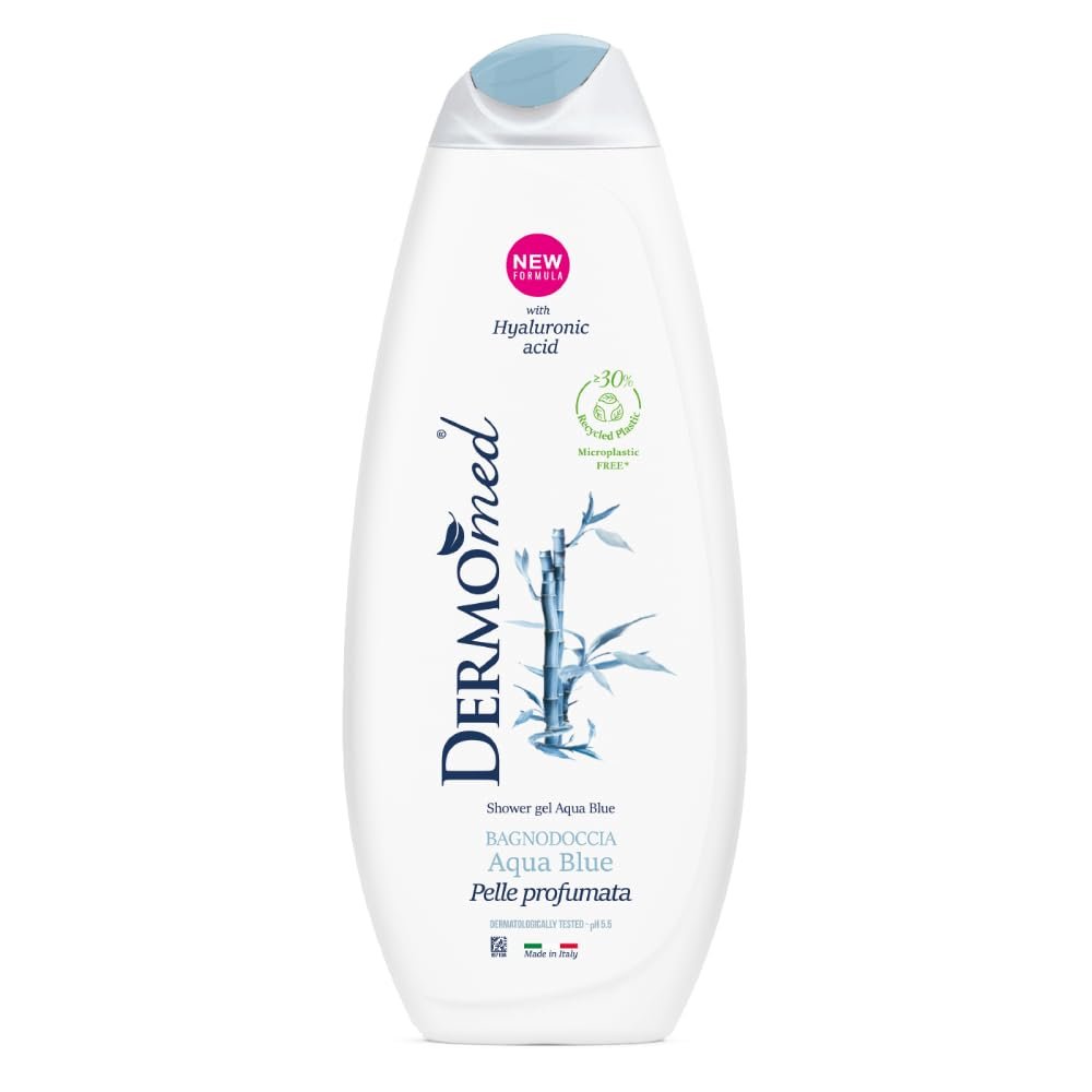 Гель для душу Dermomed Aqua Blue зволожуючий 4 шт. по 650 мл, фото №2