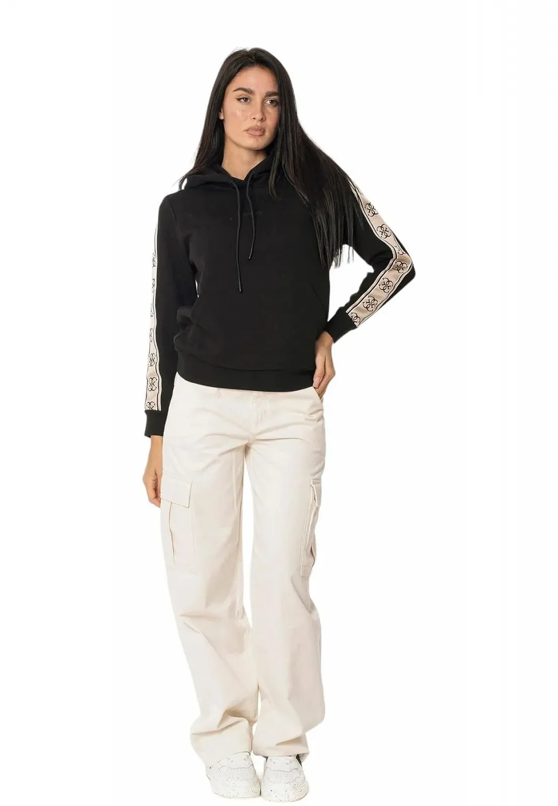 Толстовка з капюшоном Guess Carla V4YQ11KB3P2 Чорний, фото №2 Толстовка з капюшоном Guess Carla V4YQ11KB3P2 Чорний, фото №2