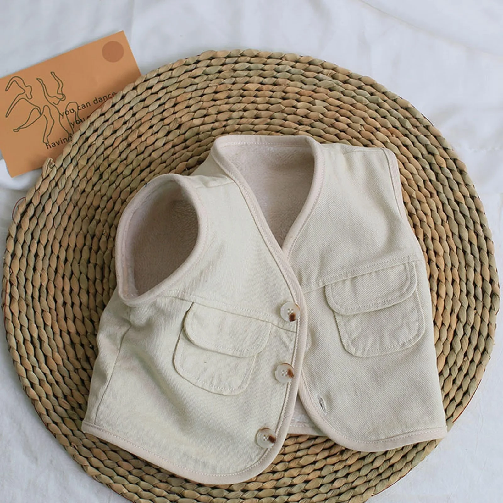 Жилет Beokeuioe Зимний Флис для Мальчиков Детский, фото №2