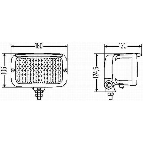 Основна фара HELLA 1LB 007 145-047 для DAF CLAAS JOHN DEERE, ліва, права, фото №2