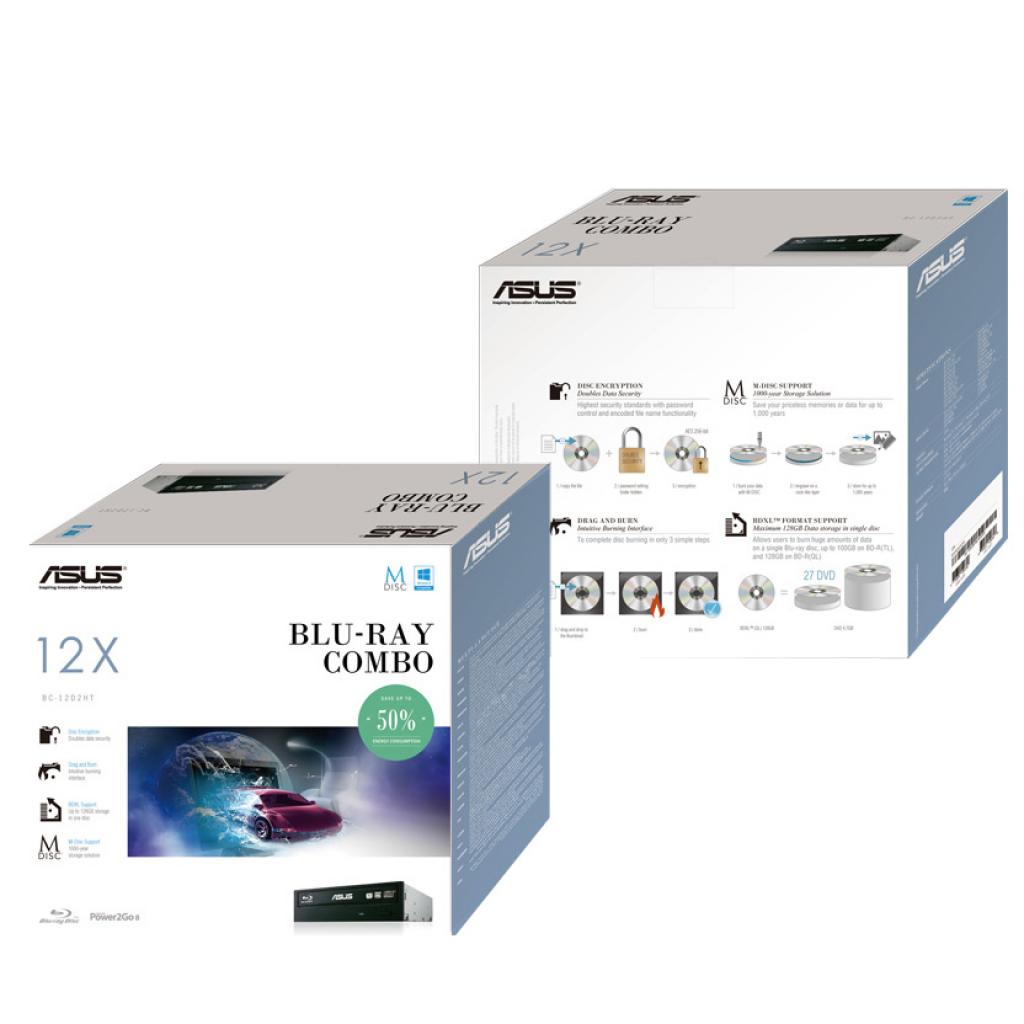Оптический привод Blu-RayHD-DVD ASUS BC-12D2HTBLKGAS, фото №2
