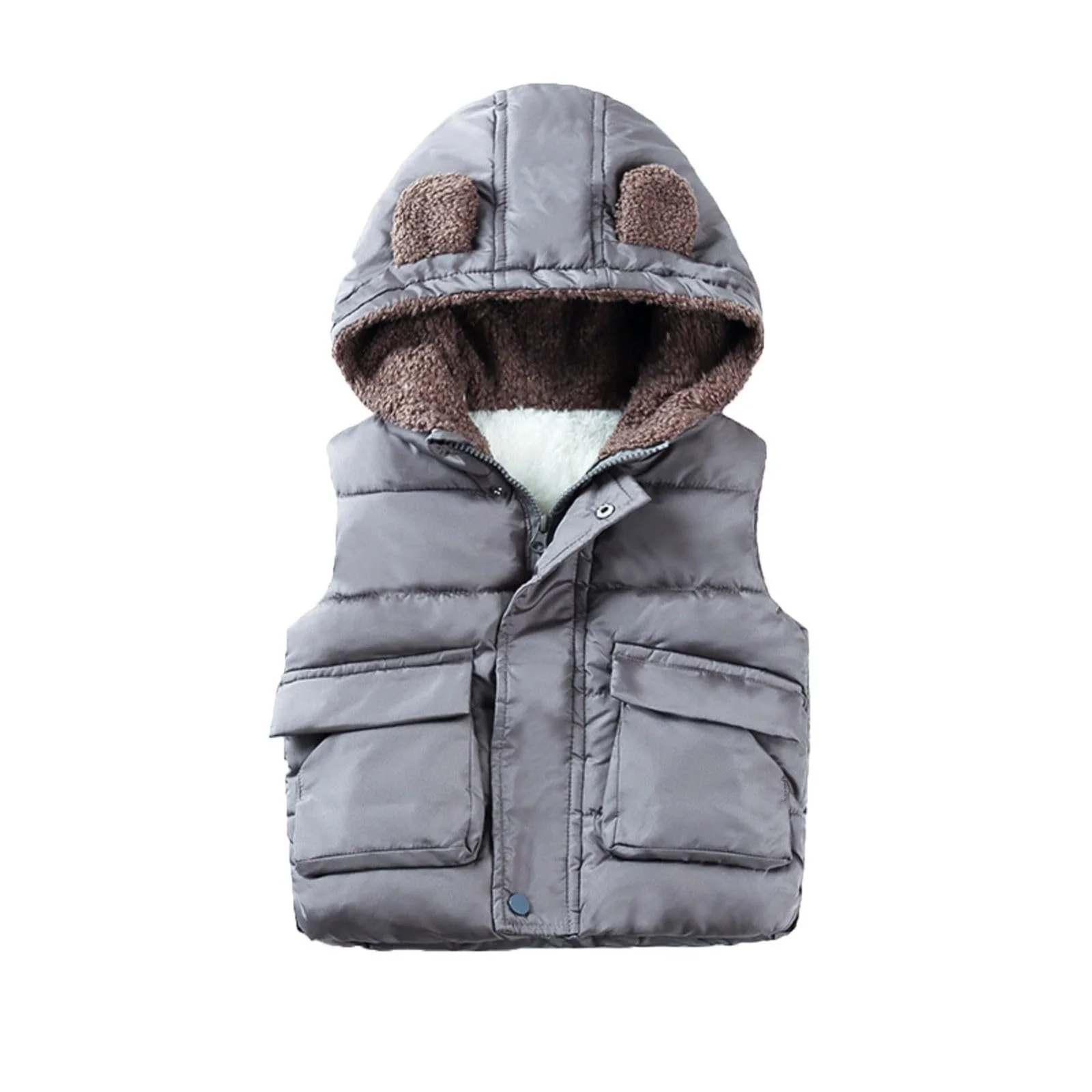 Підлітковий жилет biJerou з капюшоном, на блискавці, фото №1