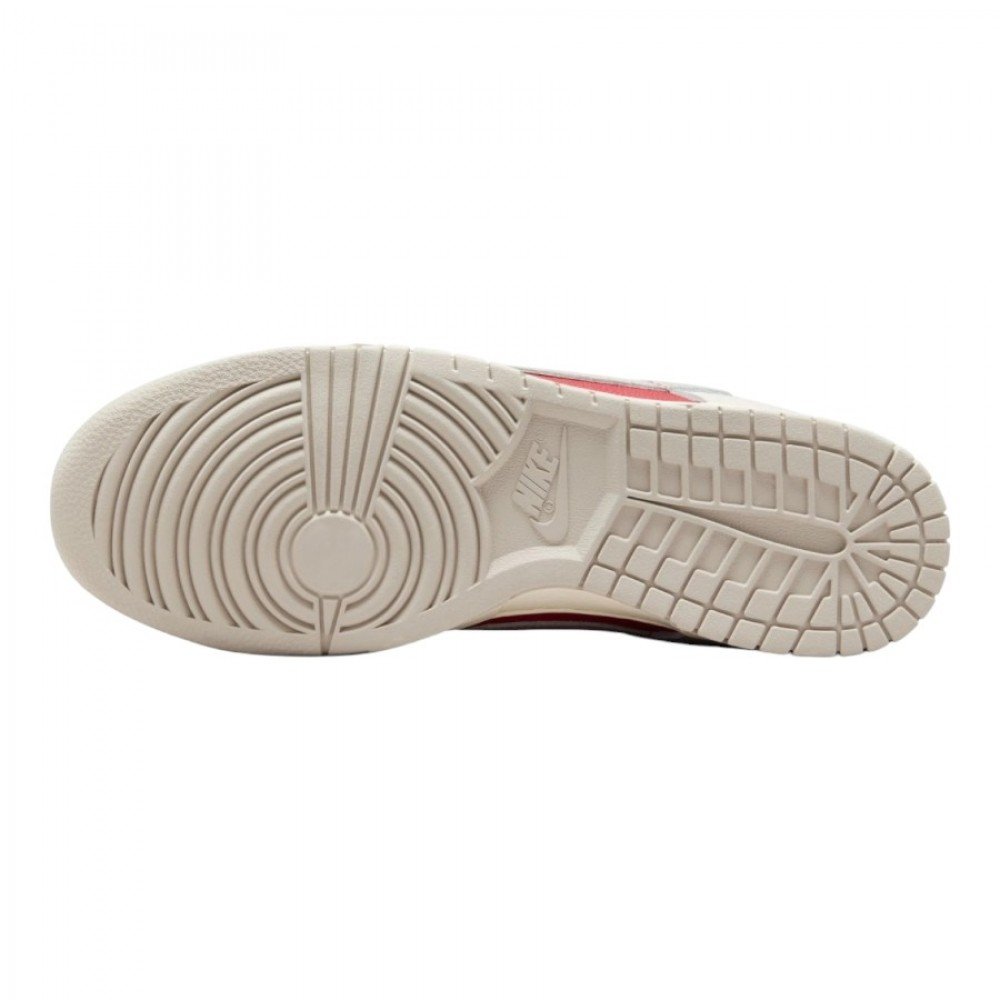Кросівки NIKE DUNK LOW RETRO BEIGE/RED 43, фото №3