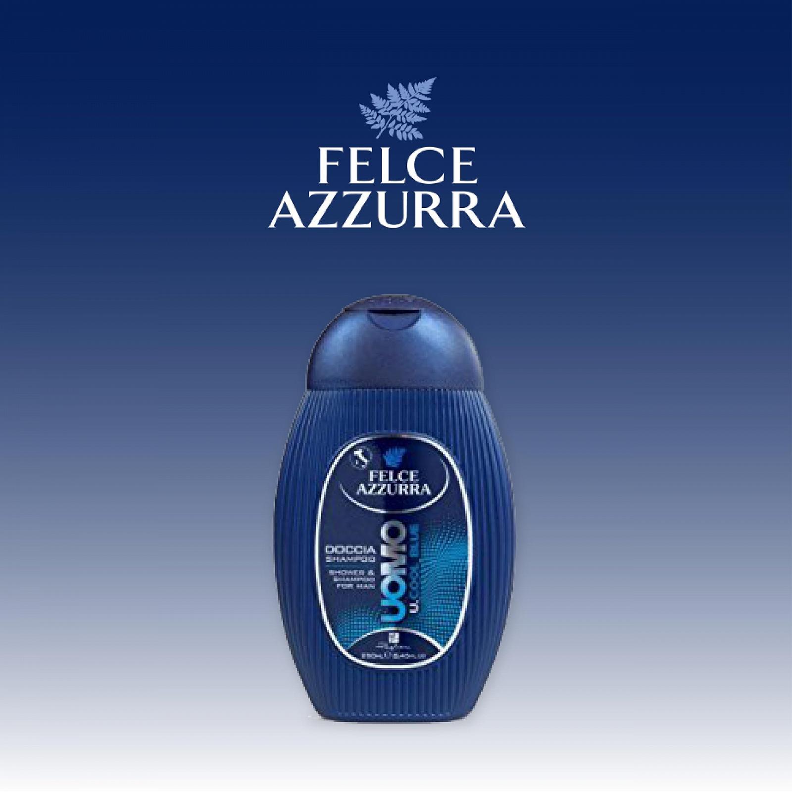 Гель для душу та шампунь Felce Azzurra Man Cool Blue 2-в-1 Енергійний та освіжаючий 250 мл, фото №4