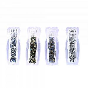 Набор 4 формы Блестки Стразы для дизайна ногтей Лица Тела DIY - Фото 1