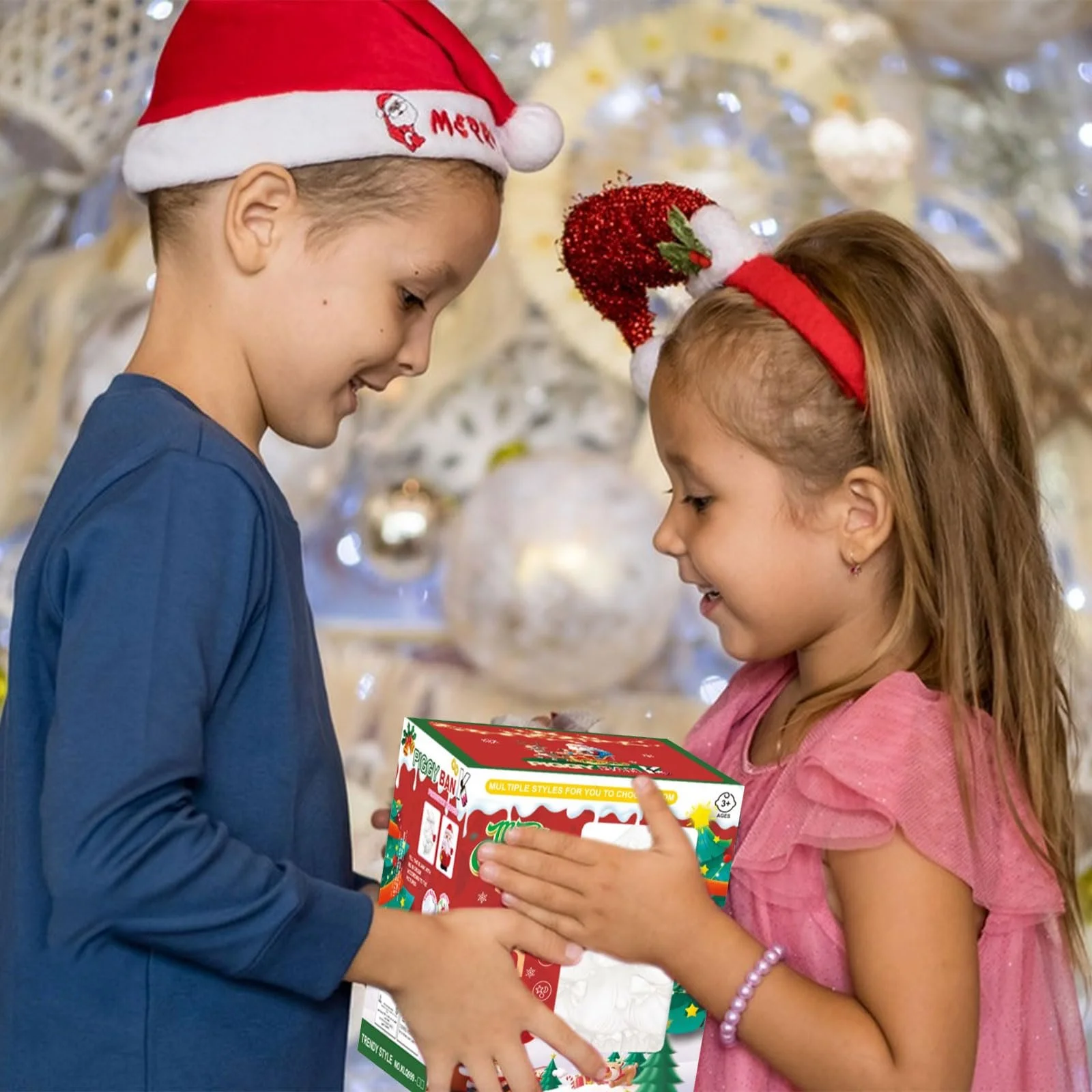 Скарбничка для розфарбовування DIY Christmas Tree Набір для творчості Ялинка, фото №6