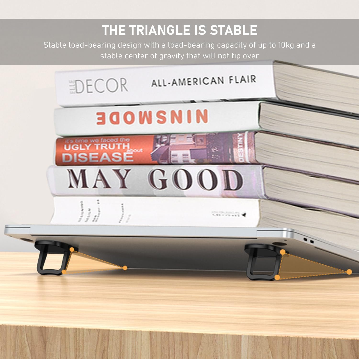 Подставка для клавиатуры 2 пары, для ноутбука, портативная (Черный, Серебристый), фото №6 Подставка для клавиатуры 2 пары, для ноутбука, портативная (Черный, Серебристый), фото №6