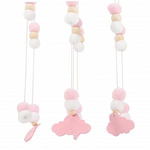Декоративный подвесной набор TOYANDONA 2 из фетра для детского мобиля, деревянный synthetic.ua - Фото 1