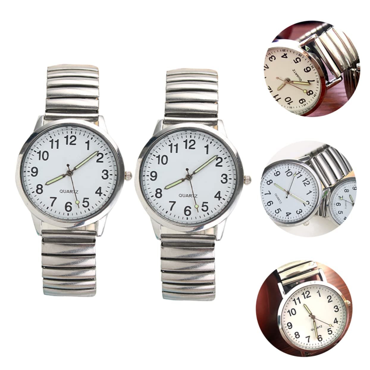 OATIPHO Кварцовий годинник для пар, 2 шт., фото №5