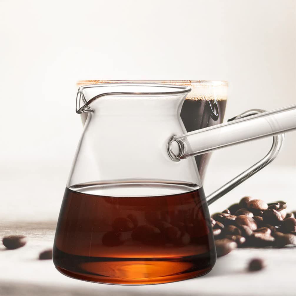 Турка Cabilock Індукційна 450 мл Скло Прозора з ручкою, глечик для кави, фото №8 Турка Cabilock Індукційна 450 мл Скло Прозора з ручкою, глечик для кави, фото №8