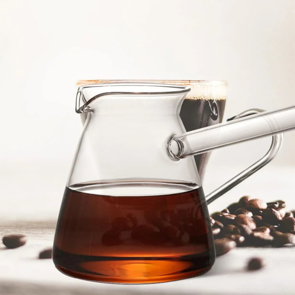 Турка Cabilock Індукційна 450 мл Скло Прозора з ручкою, глечик для кави, фото №8