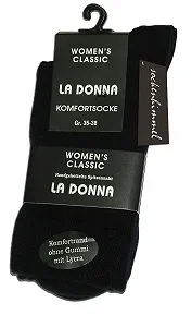 Женские носки из хлопка, 6 пар - Диабетические носки - без резинки, без шва - Фото 1