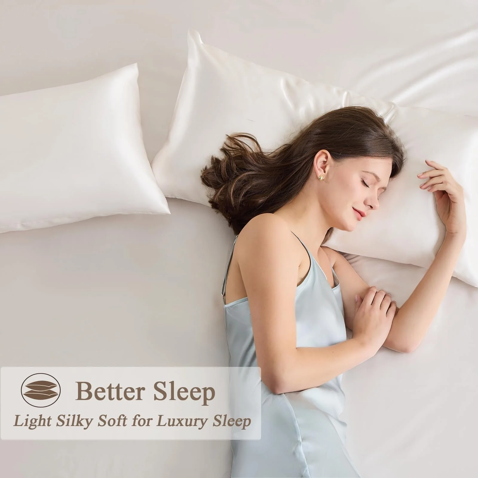 Набор наволочек Vielit 2 шт. Сатин 40 x 80 см с молнией, бежевый, фото №2 Набор наволочек Vielit 2 шт. Сатин 40 x 80 см с молнией, бежевый, фото №2