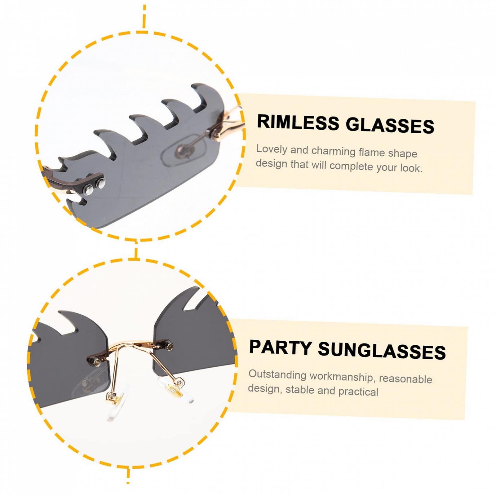 Солнцезащитные очки PACKOVE Без оправы Маленькая оправа, фото №5