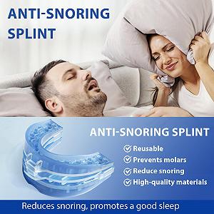 Ночная шина Crunch Splint против храпа и скрежета зубами, многоразовая, противохрап для женщин и мужчин, комфортный сон - Фото 1
