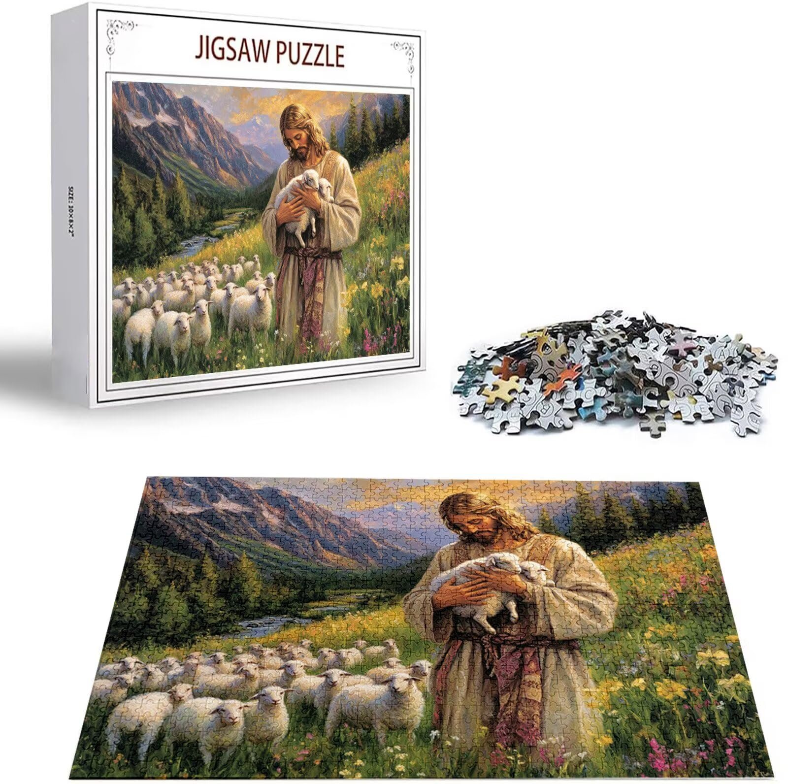 Пазл Jqqhhoyy H-4052 Овца деревянный 1000 деталей 75 x 50 см, фото №1 Пазл Jqqhhoyy H-4052 Овца деревянный 1000 деталей 75 x 50 см, фото №1