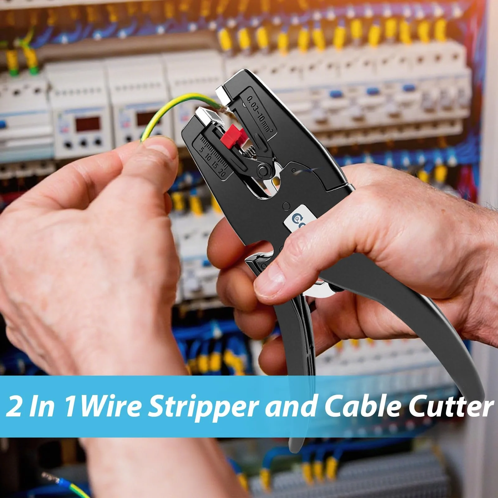 Автоматический стриппер 0.03-10 мм² AWG 32-7 с функцией резки, фото №6